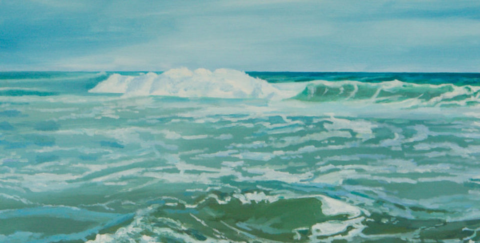 Sea scape painting in oils by Elaine Conneely